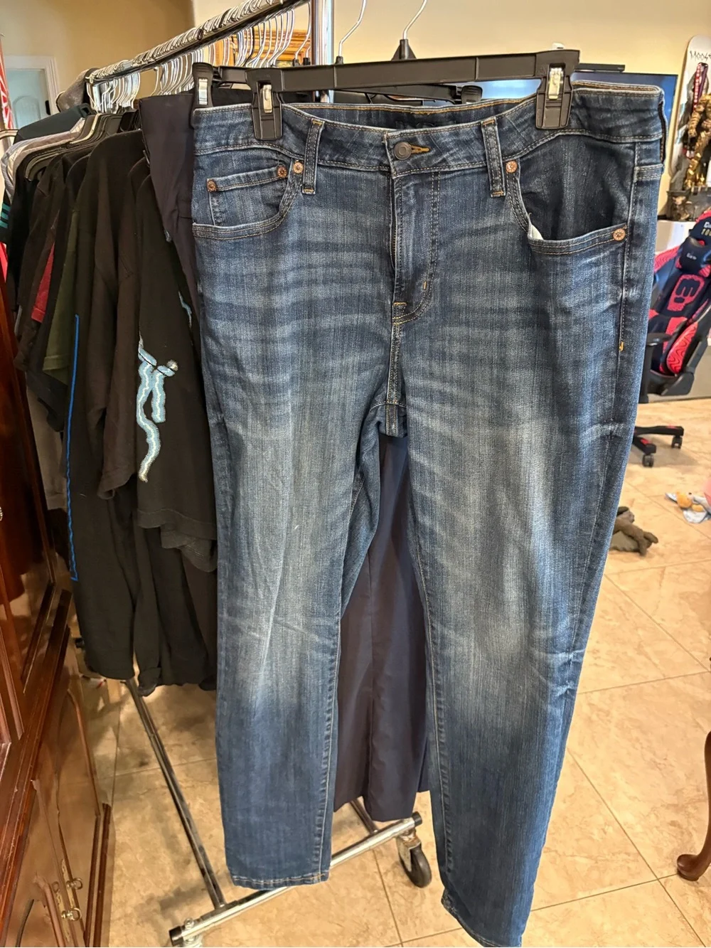 Men's Aero Classic Blue Washed Jeans
